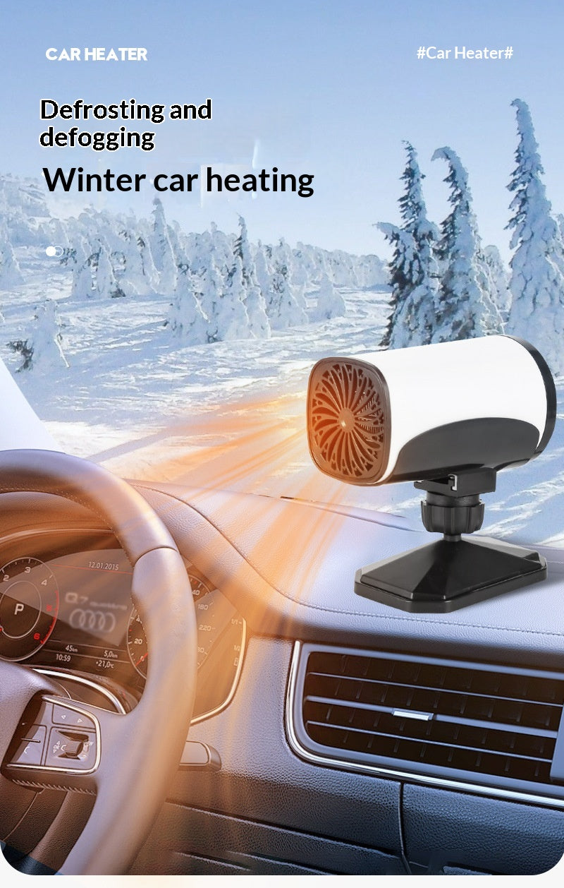 New Car Heater, Winter Vehicle Warmer, Windshield Defroster Defogger, Rotatable Electric Heater, 12V/24V Fast Heating Car Heating Fan
