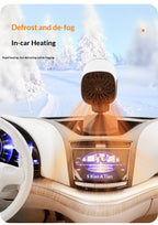 New Car Heater, Winter Vehicle Warmer, Windshield Defroster Defogger, Rotatable Electric Heater, 12V/24V Fast Heating Car Heating Fan