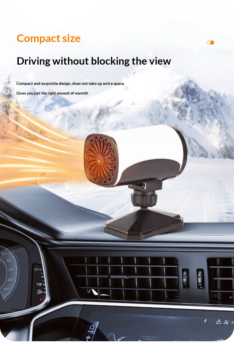 New Car Heater, Winter Vehicle Warmer, Windshield Defroster Defogger, Rotatable Electric Heater, 12V/24V Fast Heating Car Heating Fan