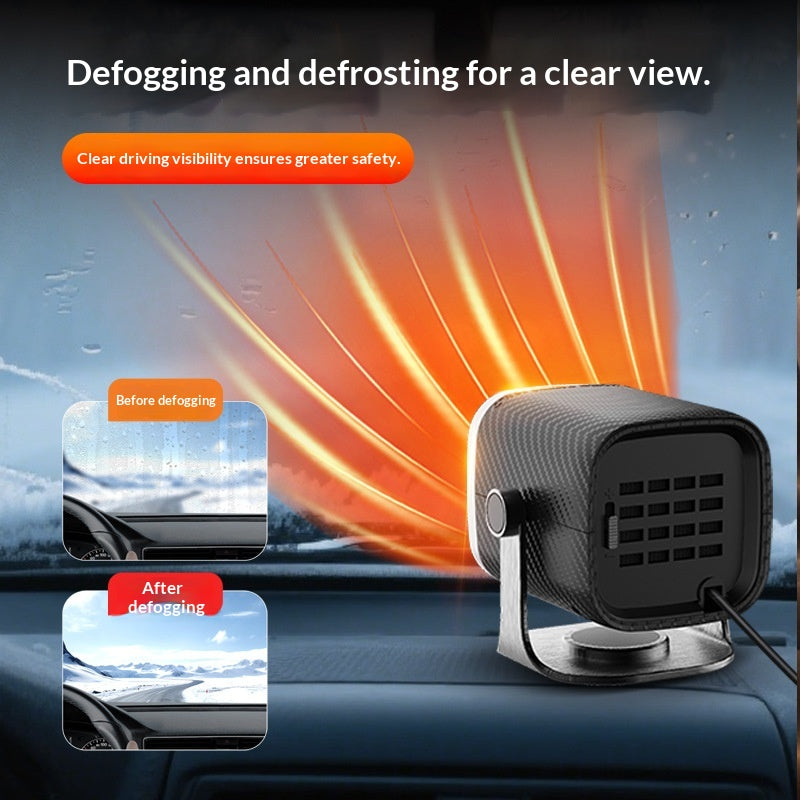 12V Car Heater, Windshield Defroster Defogger, Dual Use Heating & Cooling Vehicle Heater