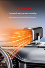 12V Car Heater, Windshield Defroster Defogger, Dual Use Heating & Cooling Vehicle Heater
