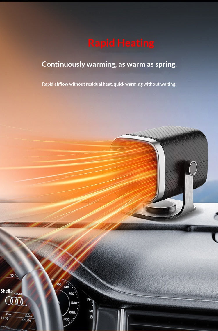 12V Car Heater, Windshield Defroster Defogger, Dual Use Heating & Cooling Vehicle Heater