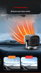 12V Car Heater, Windshield Defroster Defogger, Dual Use Heating & Cooling Vehicle Heater