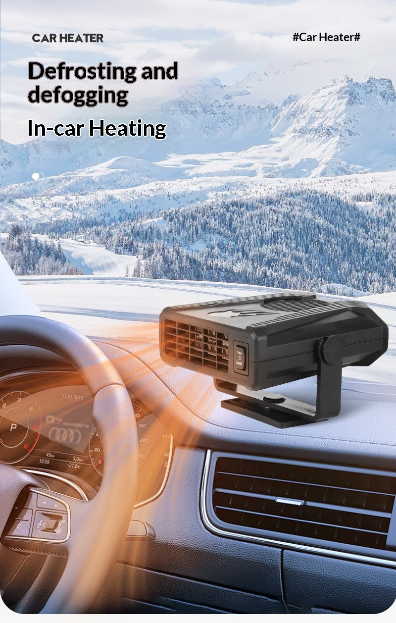 12V Car Hot and Cold Dual-use Heater, Windshield Defroster Snow Removal Demister