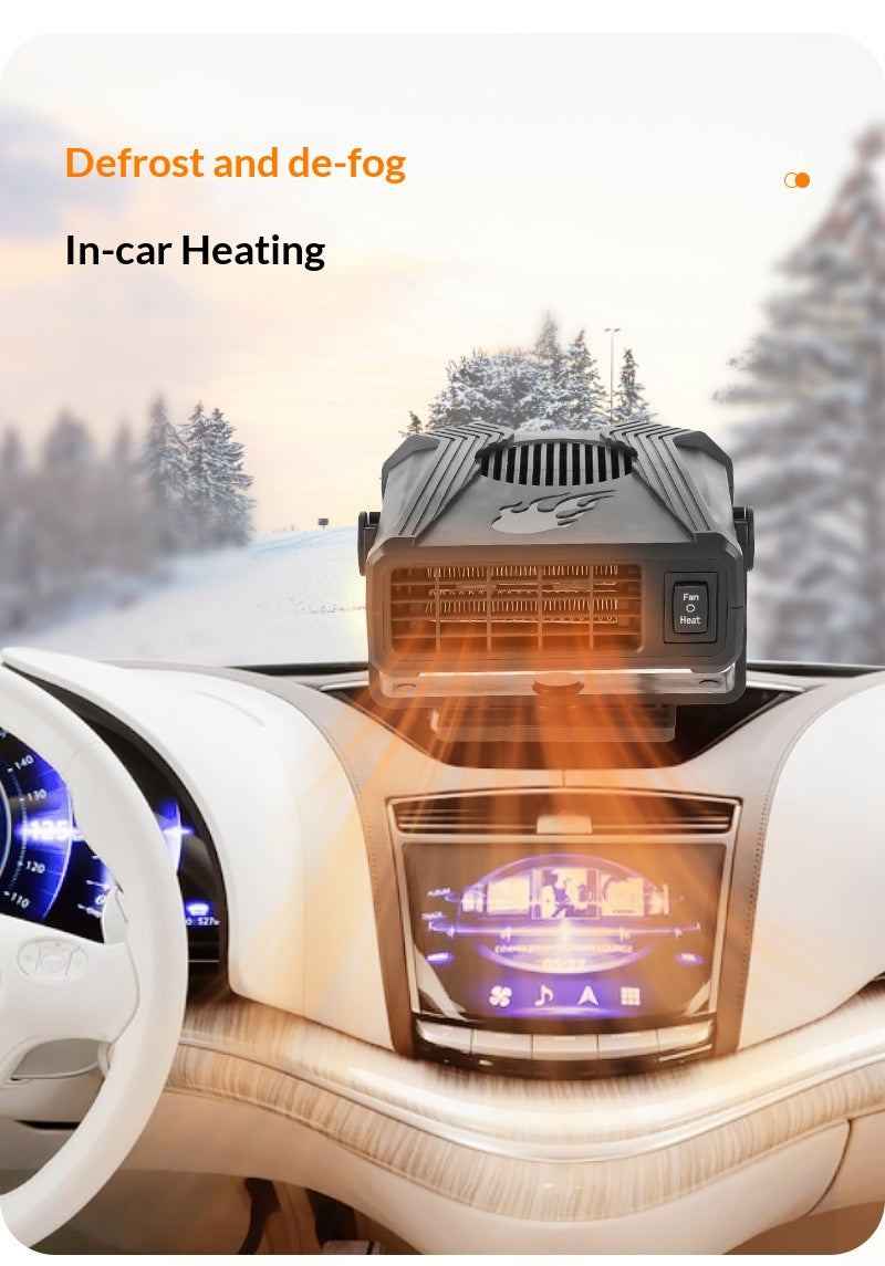 12V Car Hot and Cold Dual-use Heater, Windshield Defroster Snow Removal Demister