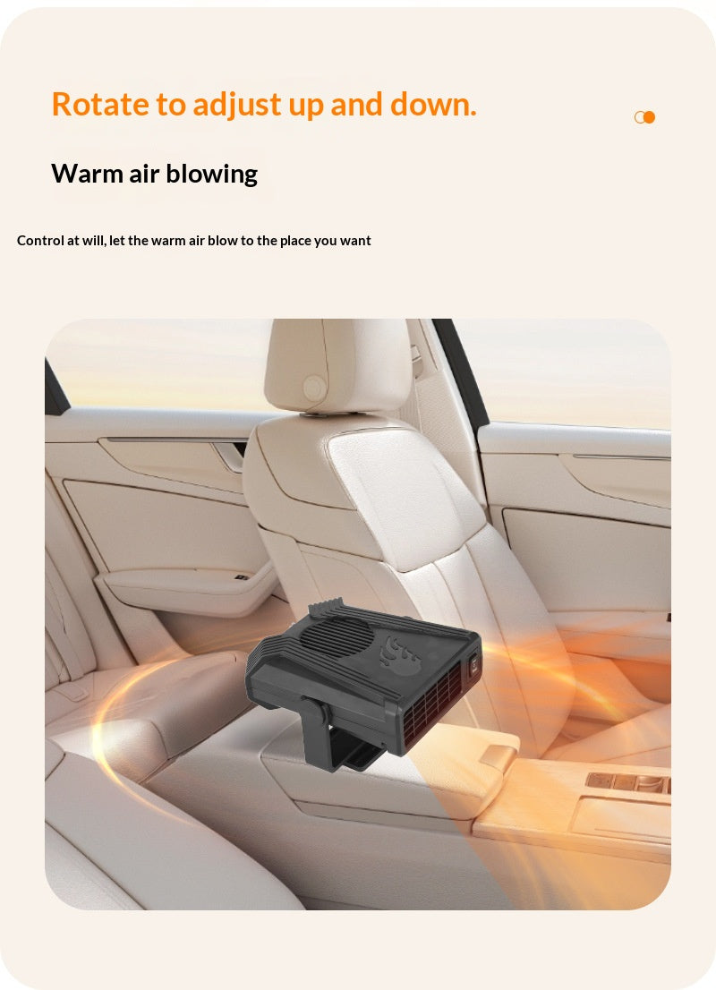 12V Car Hot and Cold Dual-use Heater, Windshield Defroster Snow Removal Demister