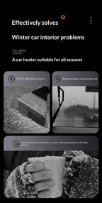 12V/24V Car Heater, Hot & Cold Dual-Use Windshield Defroster, Portable Car Defogger and Snow Removal Heater