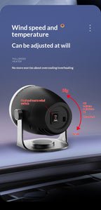 12V/24V Car Heater, Hot & Cold Dual-Use Windshield Defroster, Portable Car Defogger and Snow Removal Heater
