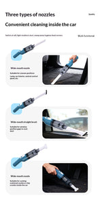 Wireless Car Vacuum Cleaner, Cordless Handheld Portable Brushless Vacuum for Car and Home Dual Use