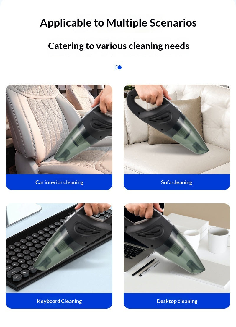 New Wireless Mini Car Vacuum Cleaner, Portable Handheld Desktop Vacuum for Car and Home Use