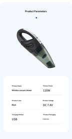 New Wireless Mini Car Vacuum Cleaner, Portable Handheld Desktop Vacuum for Car and Home Use
