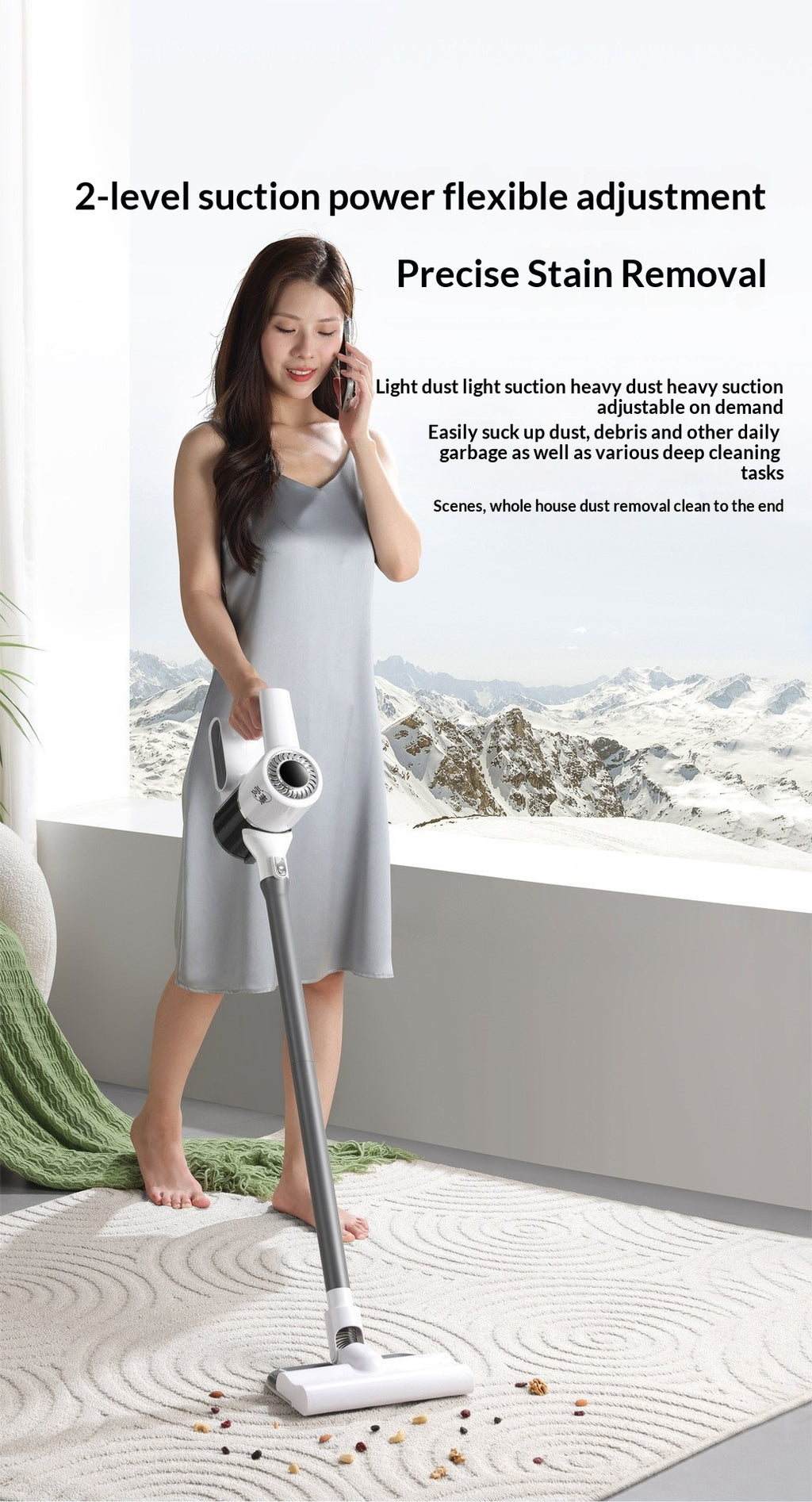 Love Wife Commercial Electric Special Strong Large Capacity High Power Sterilization Household Suction and Mop All-in-One Machine Anti-Mite Vacuum Cleaner