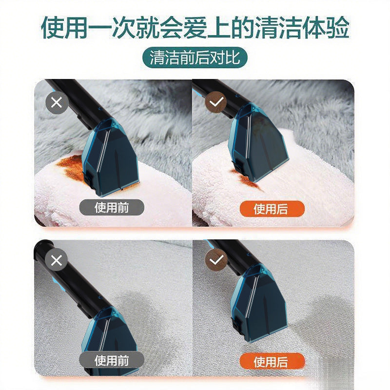 Wired Small Fabric Sofa Cleaning Machine, Carpet Spray Suction Integrated Cleaner, Curtain Mattress Multi-Functional Household Vacuum Cleaner
