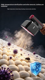 Handheld Steam Iron, Portable Mini Garment Steamer, Travel Fabric Wrinkle Remover for Dorm Home Use