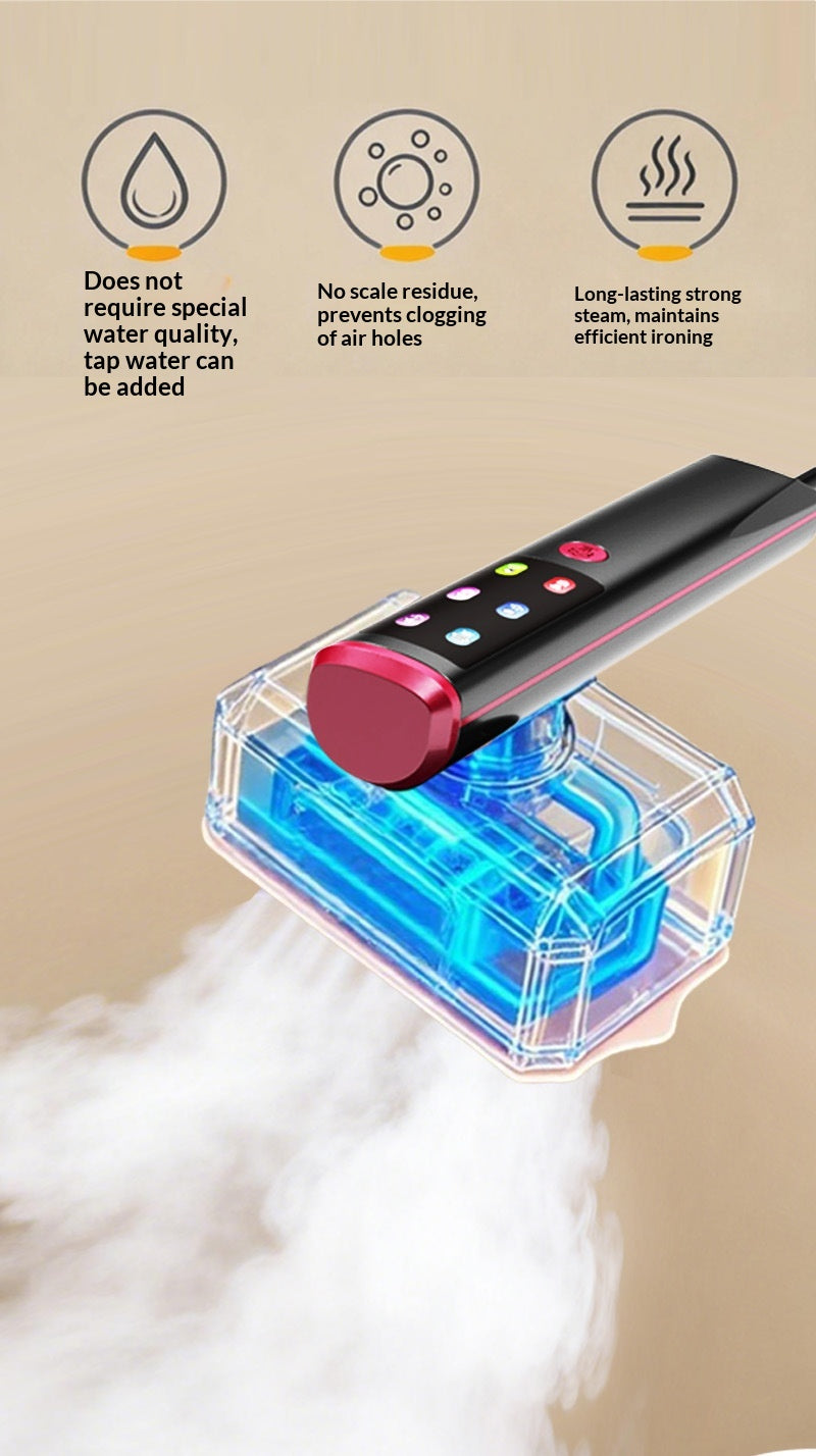 Handheld Steam Iron, Portable Mini Garment Steamer, Travel Fabric Wrinkle Remover for Dorm Home Use
