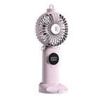 USB Rechargeable High Power Mini Fan, Handheld Desktop Neck Wearable Spray Rotation Integrated Fan