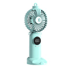 USB Rechargeable High Power Mini Fan, Handheld Desktop Neck Wearable Spray Rotation Integrated Fan