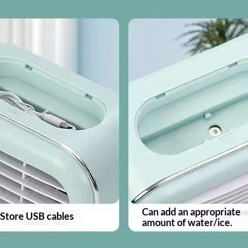 Desktop Mini Fan, 3 Speed Levels, USB Rechargeable, Portable Small Desk Fan for Office, Outdoor and Student Use Main Image