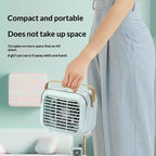 Desktop Mini Fan, 3 Speed Levels, USB Rechargeable, Portable Small Desk Fan for Office, Outdoor and Student Use