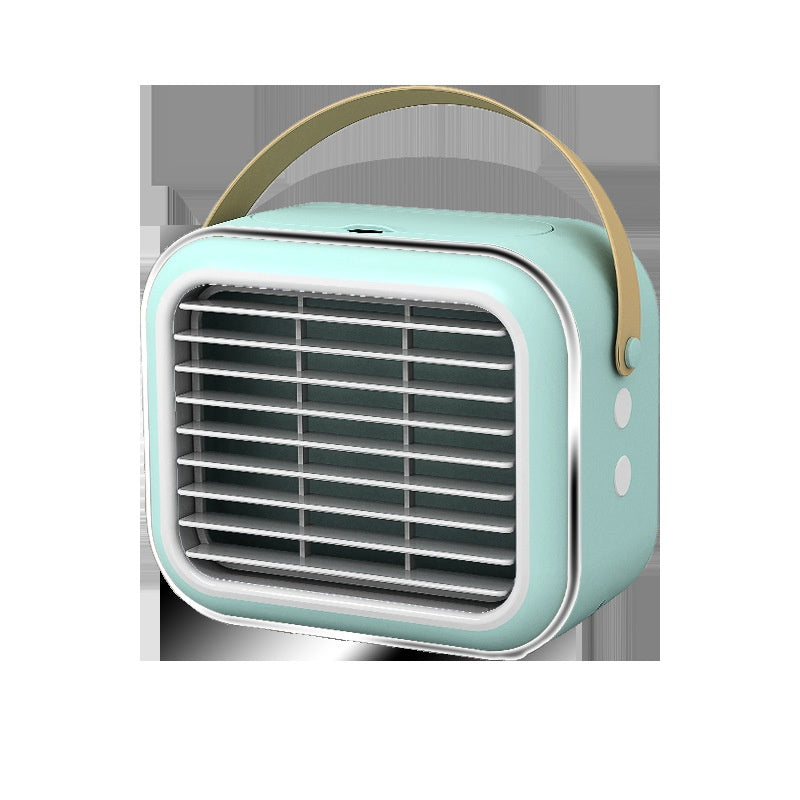Desktop Mini Fan, 3 Speed Levels, USB Rechargeable, Portable Small Desk Fan for Office, Outdoor and Student Use