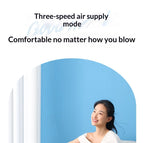 Desktop Mini Fan, 3 Speed Levels, USB Rechargeable, Portable Small Desk Fan for Office, Outdoor and Student Use