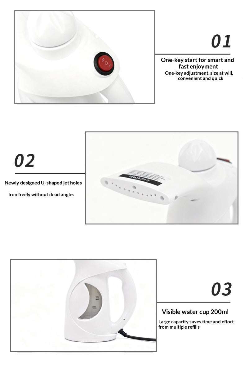 Handheld Garment Steamer, Household Mini Portable Steam Iron, Travel Clothes Ironing Machine for Business Trip & Travel