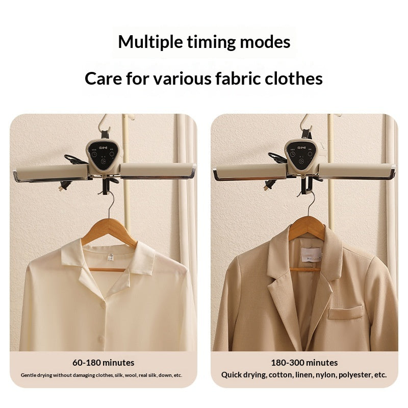 Portable Foldable Vertical Clothes Dryer, Indoor Household Wardrobe Type, Manual Quick-Drying Garment Care Machine, Customizable