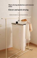 Portable Foldable Vertical Clothes Dryer, Indoor Household Wardrobe Type, Manual Quick-Drying Garment Care Machine, Customizable