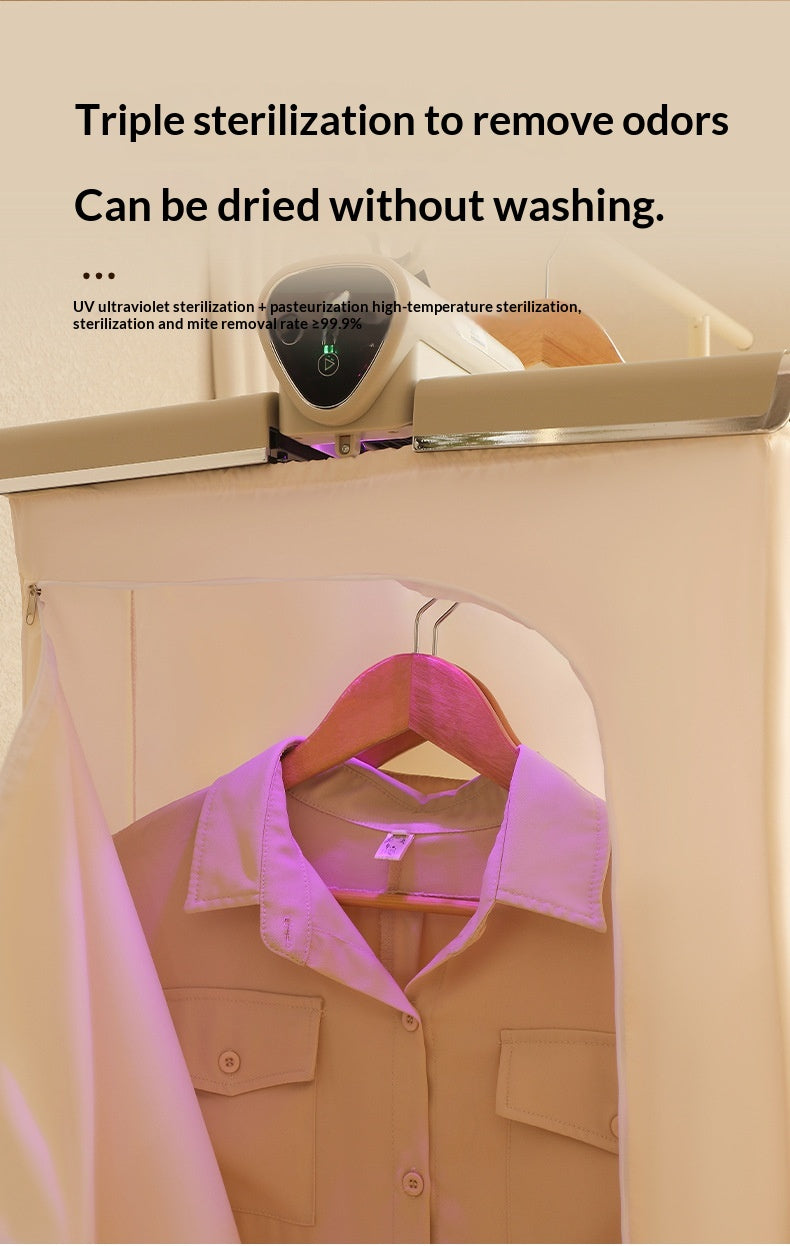 Portable Foldable Vertical Clothes Dryer, Indoor Household Wardrobe Type, Manual Quick-Drying Garment Care Machine, Customizable