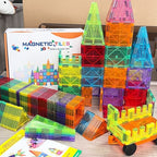7.5cm Large Magnetic Window Tiles, Strong Magnet Building Blocks, Educational Puzzle Toys for Boys & Girls