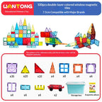 7.5cm Large Magnetic Window Tiles, Strong Magnet Building Blocks, Educational Puzzle Toys for Boys & Girls