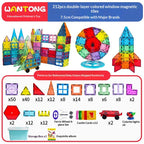 7.5cm Large Magnetic Window Tiles, Strong Magnet Building Blocks, Educational Puzzle Toys for Boys & Girls