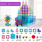 7.5cm Large Magnetic Window Tiles, Strong Magnet Building Blocks, Educational Puzzle Toys for Boys & Girls