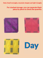 7.5cm Large Magnetic Window Tiles, Strong Magnet Building Blocks, Educational Puzzle Toys for Boys & Girls