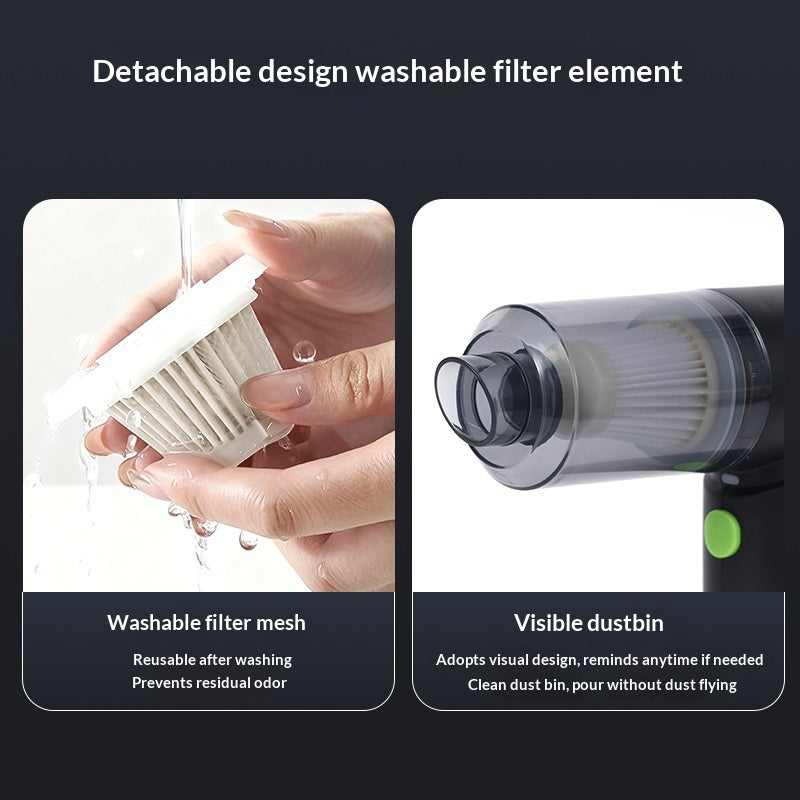 Wet & Dry Cordless Vacuum Cleaner, Blow & Suction Dual-purpose Duster for Car & Home