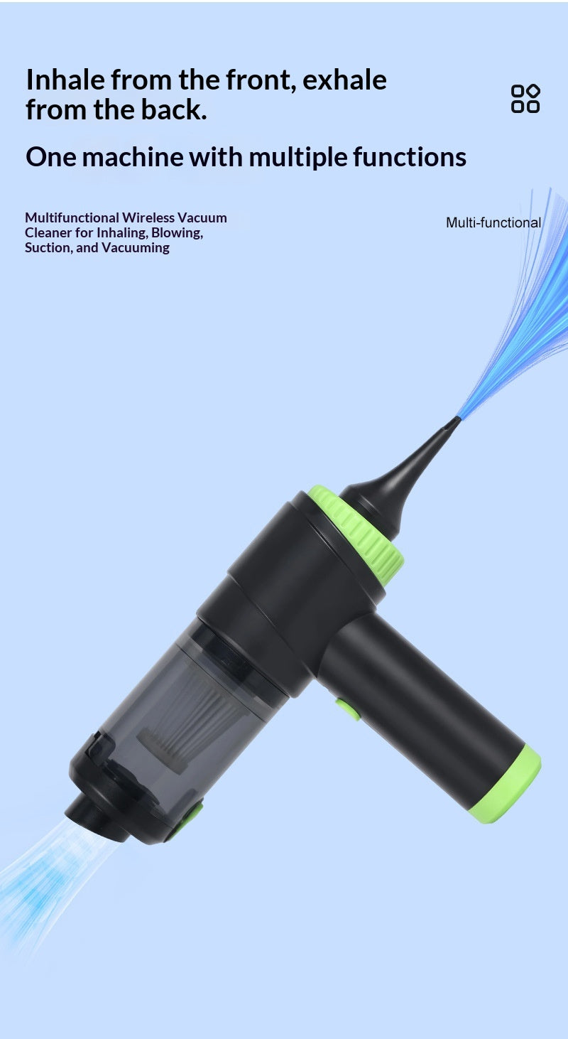 Wet & Dry Cordless Vacuum Cleaner, Blow & Suction Dual-purpose Duster for Car & Home