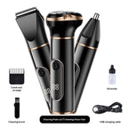 Digital Display Electric Shaver, 3-in-1 Multifunctional Smart Beard Trimmer, USB Rechargeable Razor