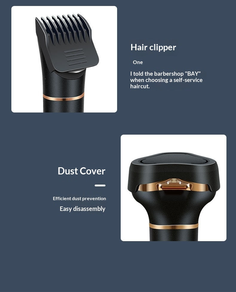 Digital Display Electric Shaver, 3-in-1 Multifunctional Smart Beard Trimmer, USB Rechargeable Razor
