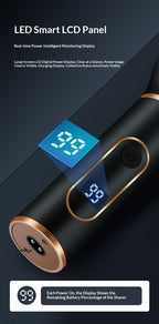 Digital Display Electric Shaver, 3-in-1 Multifunctional Smart Beard Trimmer, USB Rechargeable Razor