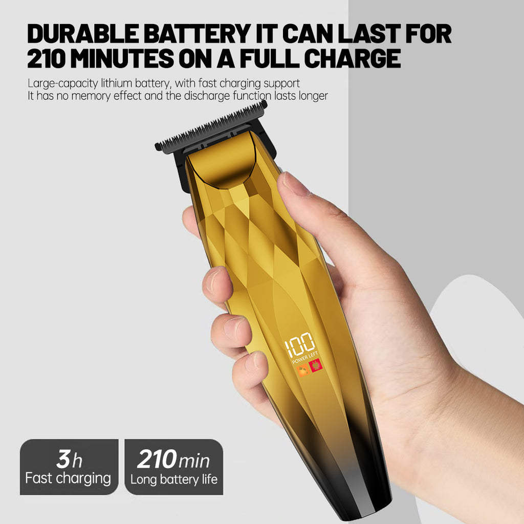 New Men's Hair Clipper, High Power Professional Barber Clippers, Household Electric Hair Trimmer for Fade Haircut