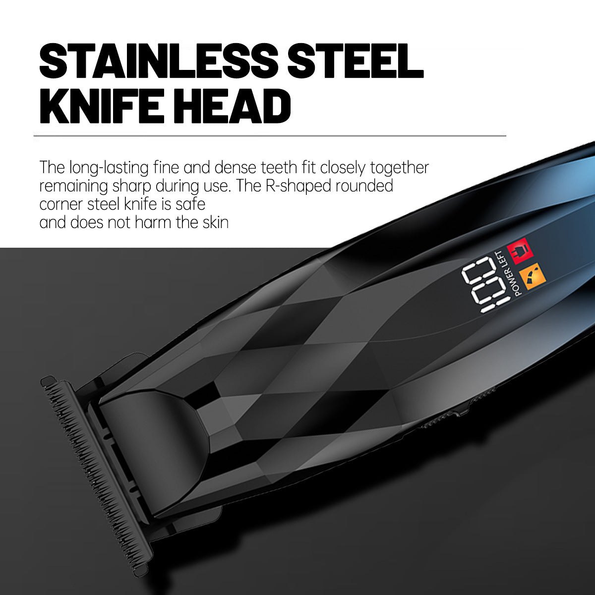 New Men's Hair Clipper, High Power Professional Barber Clippers, Household Electric Hair Trimmer for Fade Haircut