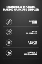 New Men's Hair Clipper, High Power Professional Barber Clippers, Household Electric Hair Trimmer for Fade Haircut