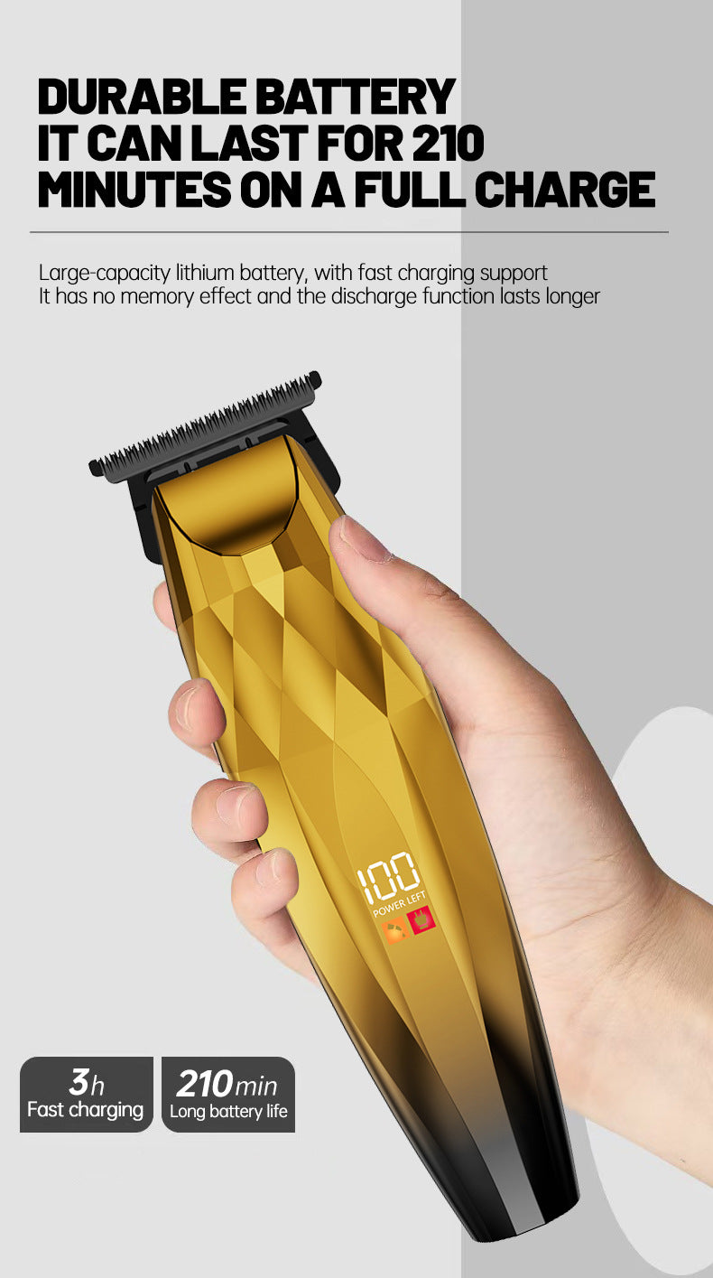 New Men's Hair Clipper, High Power Professional Barber Clippers, Household Electric Hair Trimmer for Fade Haircut