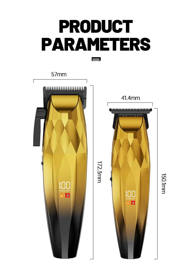 New Men's Hair Clipper, High Power Professional Barber Clippers, Household Electric Hair Trimmer for Fade Haircut