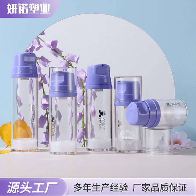 大容量透明简约按压乳液瓶外出旅行真空塑料瓶 身体乳精华液瓶 Main Image