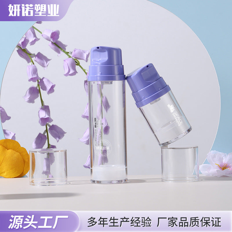大容量透明简约按压乳液瓶外出旅行真空塑料瓶 身体乳精华液瓶