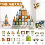 7.5cm Large Magnetic Window Tiles, Strong Magnet Building Blocks, Educational Puzzle Toys for Boys & Girls